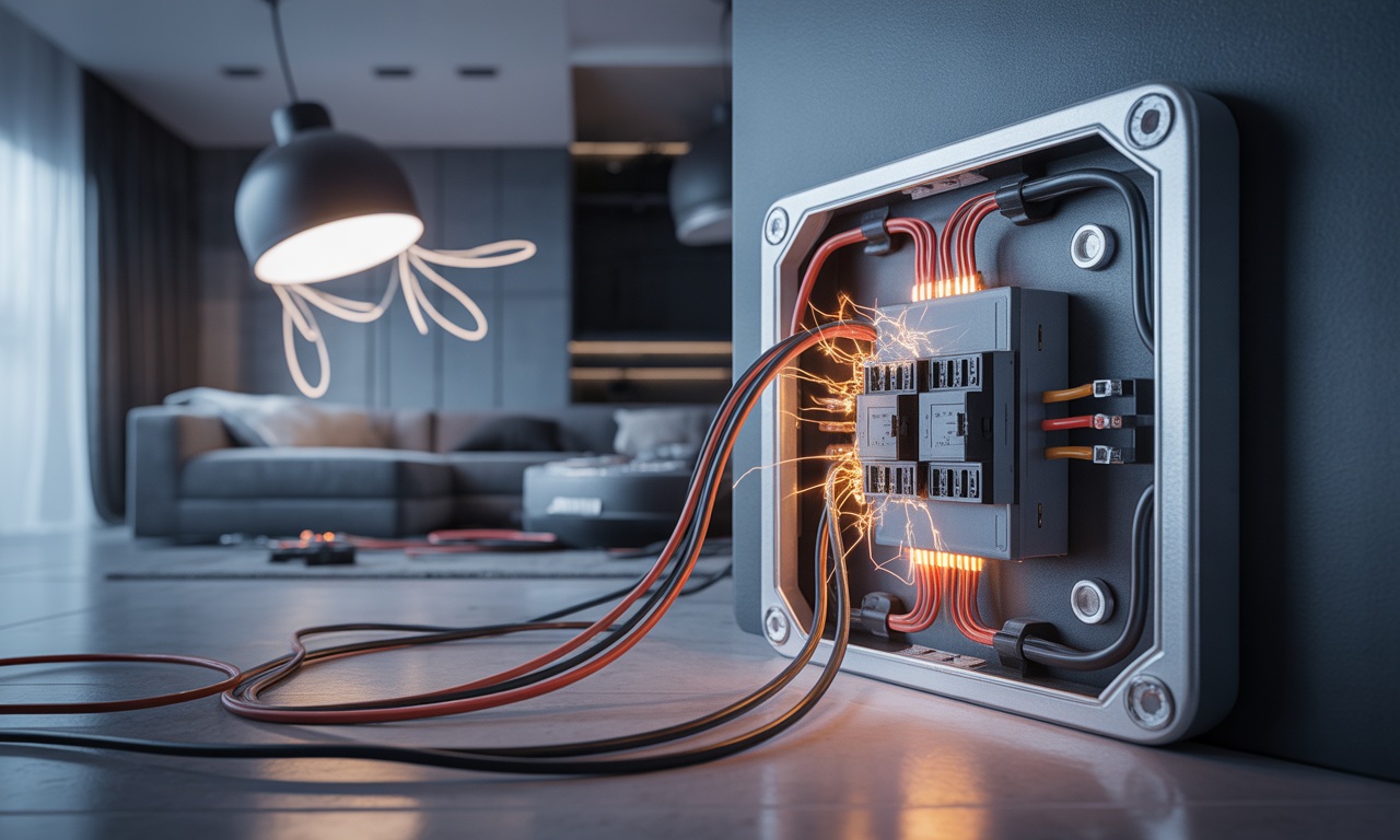 전기기사 작업 중